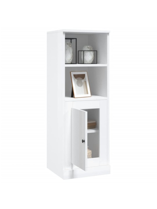 Skříň highboard lesklá bílá 36 x 35,5 x 103,5 kompozitní dřevo