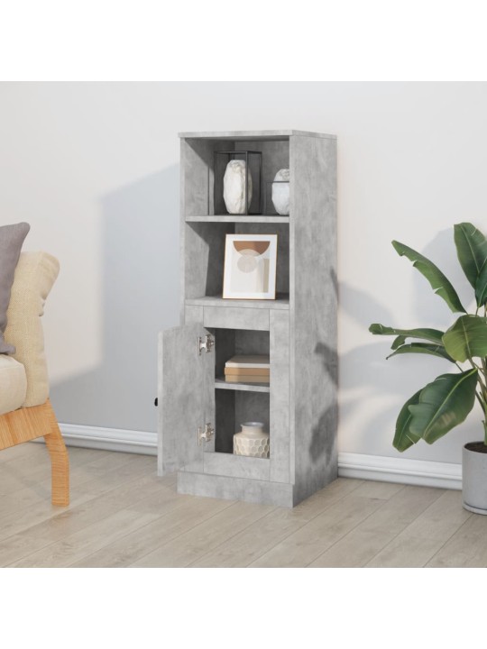 Skříň highboard betonově šedá 36x35,5x103,5 kompozitní dřevo