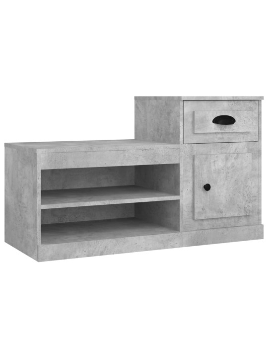 Botník betonově šedý 100 x 42 x 60 cm kompozitní dřevo