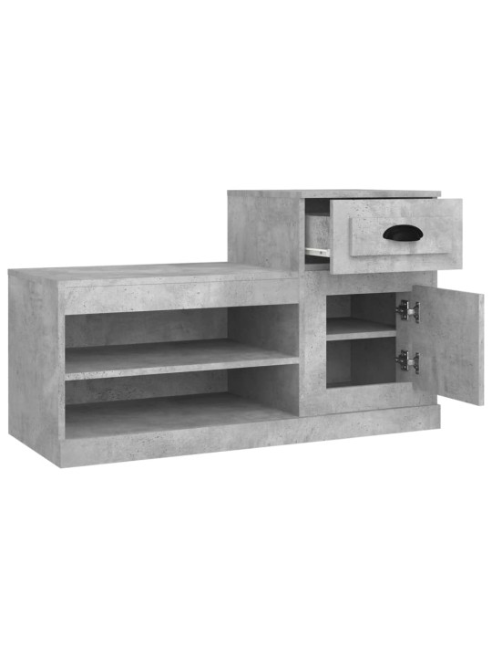 Botník betonově šedý 100 x 42 x 60 cm kompozitní dřevo