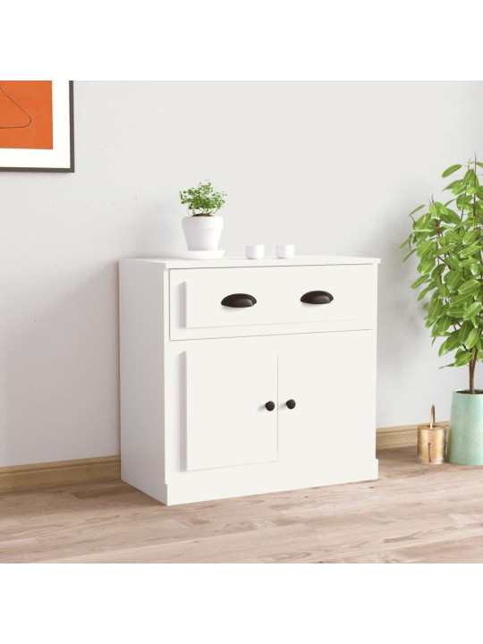 Příborník bílý 70 x 35,5 x 67,5 cm kompozitní dřevo