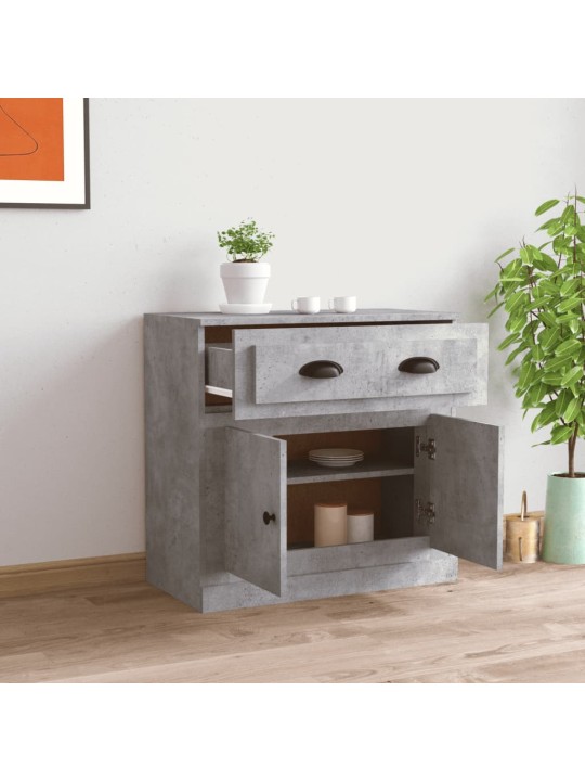 Příborník betonově šedý 70 x 35,5 x 67,5 cm kompozitní dřevo