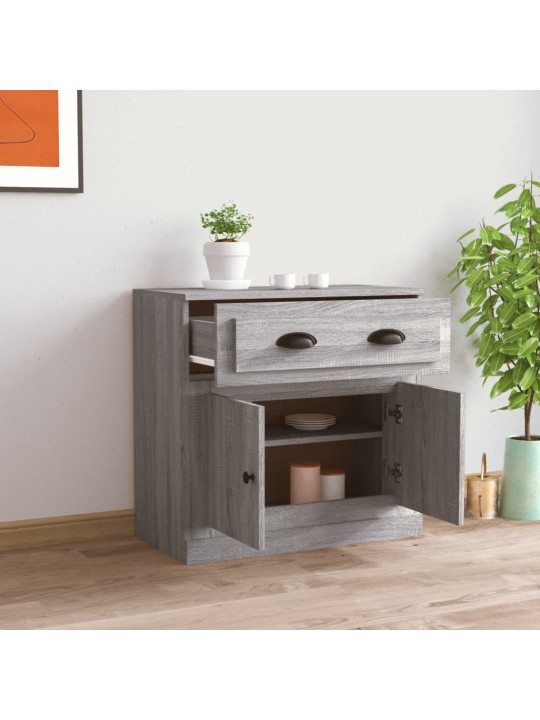 Příborník šedý sonoma 70 x 35,5 x 67,5 cm kompozitní dřevo