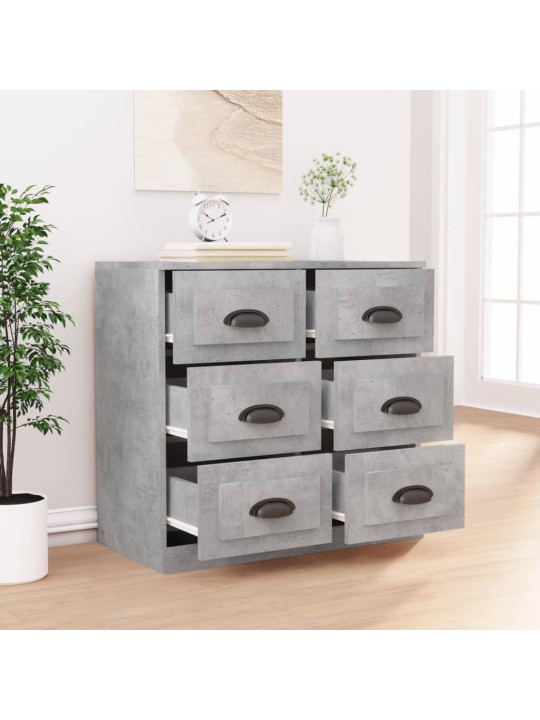 Příborník betonově šedý 70 x 35,5 x 67,5 cm kompozitní dřevo