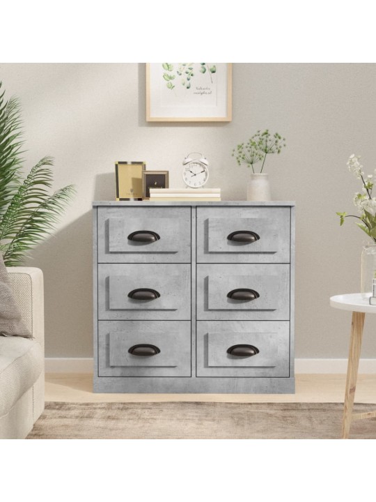 Příborník betonově šedý 70 x 35,5 x 67,5 cm kompozitní dřevo
