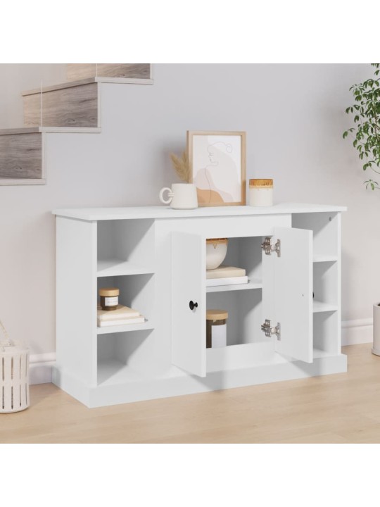 Příborník bílý 100 x 35,5 x 60 cm kompozitní dřevo