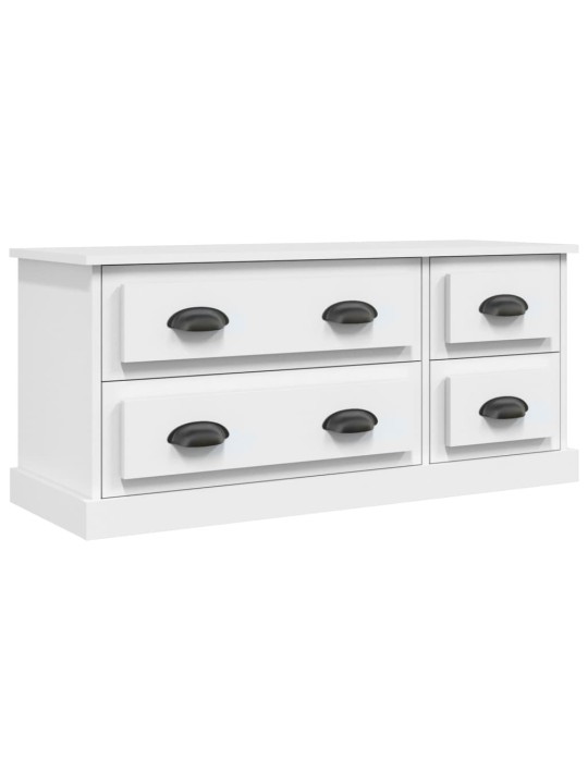 TV skříňka bílá 100 x 35,5 x 45 cm kompozitní dřevo