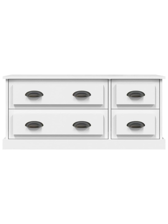 TV skříňka bílá 100 x 35,5 x 45 cm kompozitní dřevo