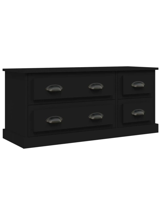 TV skříňka černá 100 x 35,5 x 45 cm kompozitní dřevo
