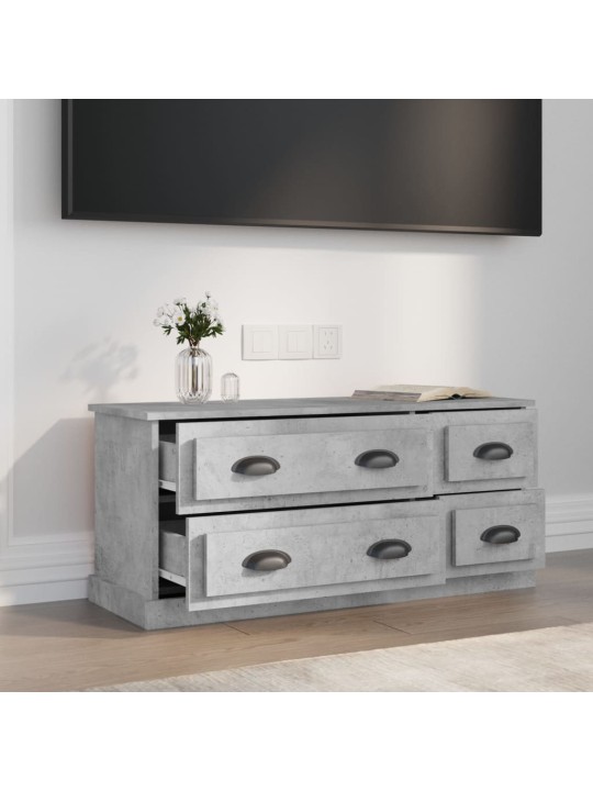 TV skříňka betonově šedá 100 x 35,5 x 45 cm kompozitní dřevo