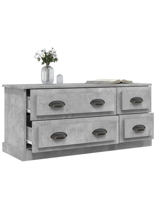 TV skříňka betonově šedá 100 x 35,5 x 45 cm kompozitní dřevo