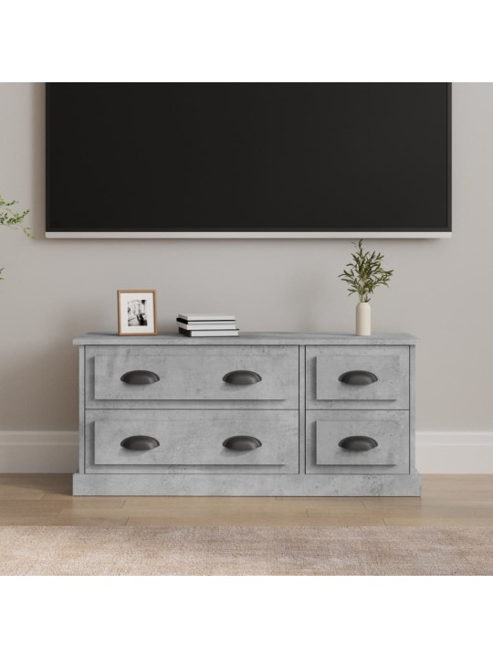 TV skříňka betonově šedá 100 x 35,5 x 45 cm kompozitní dřevo