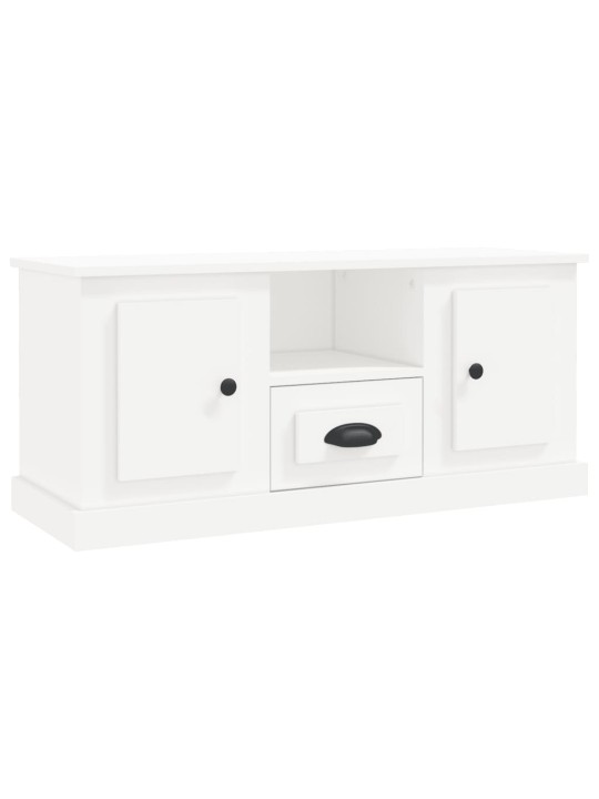 TV skříňka bílá 100 x 35,5 x 45 cm kompozitní dřevo