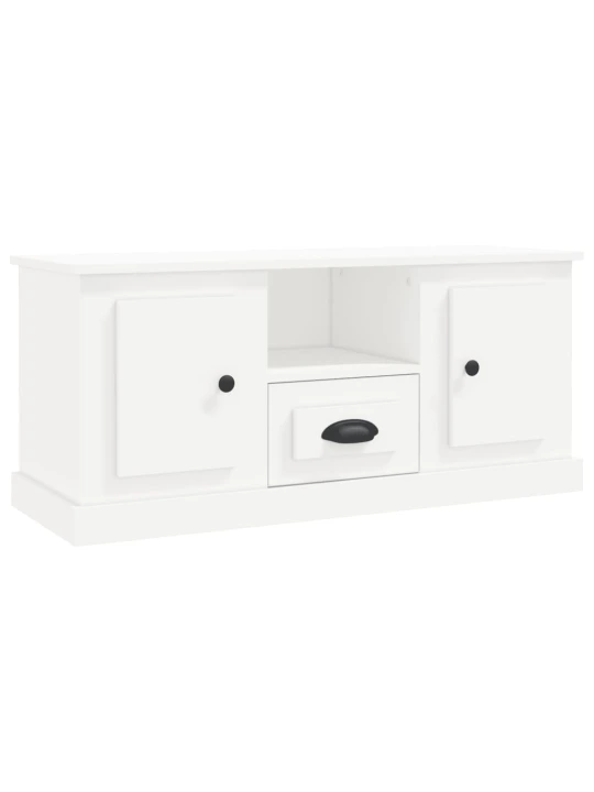 TV skříňka bílá 100 x 35,5 x 45 cm kompozitní dřevo