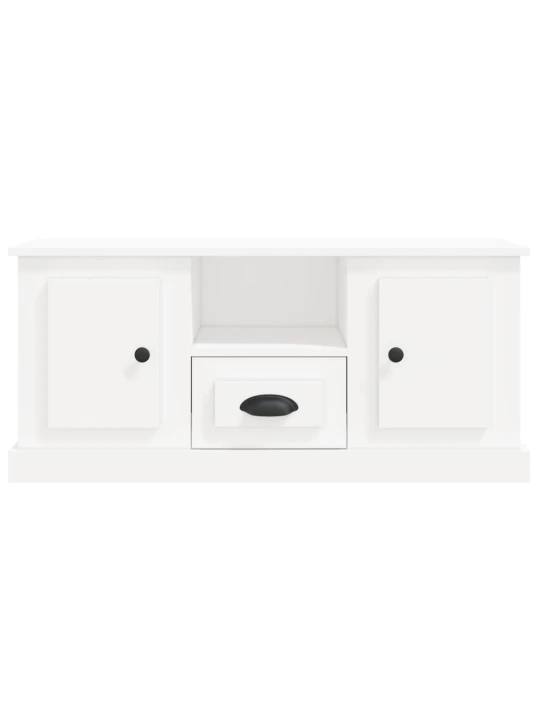 TV skříňka bílá 100 x 35,5 x 45 cm kompozitní dřevo