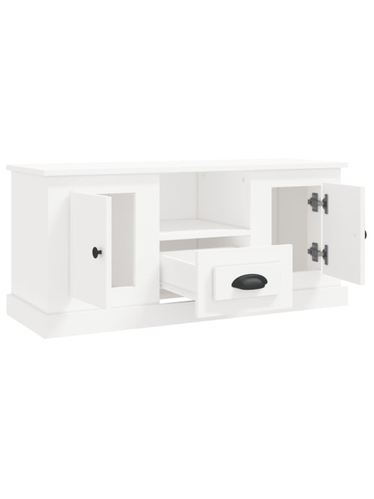 TV skříňka bílá 100 x 35,5 x 45 cm kompozitní dřevo