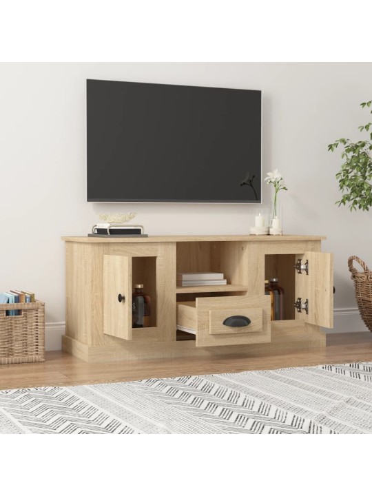 TV skříňka dub sonoma 100 x 35,5 x 45 cm kompozitní dřevo