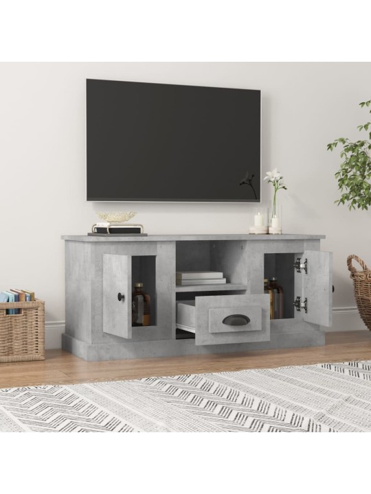 TV skříňka betonově šedá 100 x 35,5 x 45 cm kompozitní dřevo