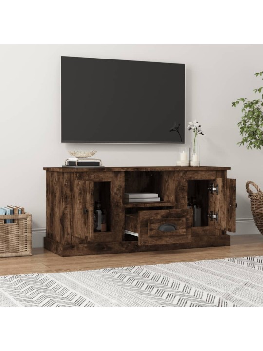 TV skříňka kouřový dub 100 x 35,5 x 45 cm kompozitní dřevo