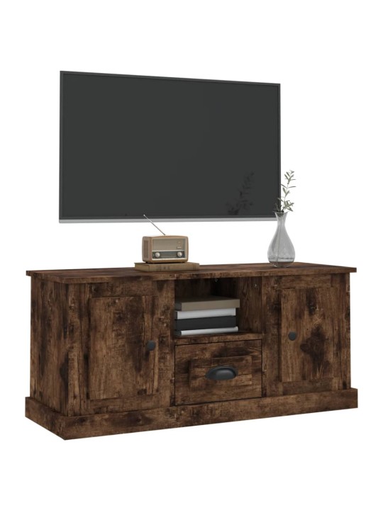 TV skříňka kouřový dub 100 x 35,5 x 45 cm kompozitní dřevo
