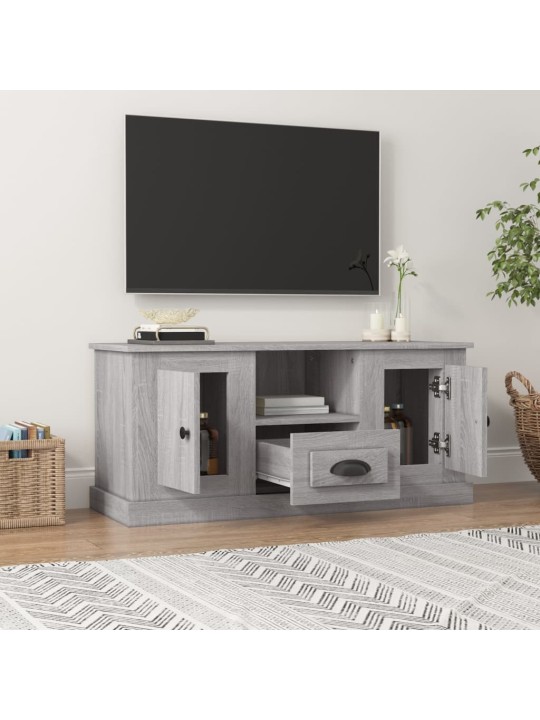 TV skříňka šedá sonoma 100 x 35,5 x 45 cm kompozitní dřevo