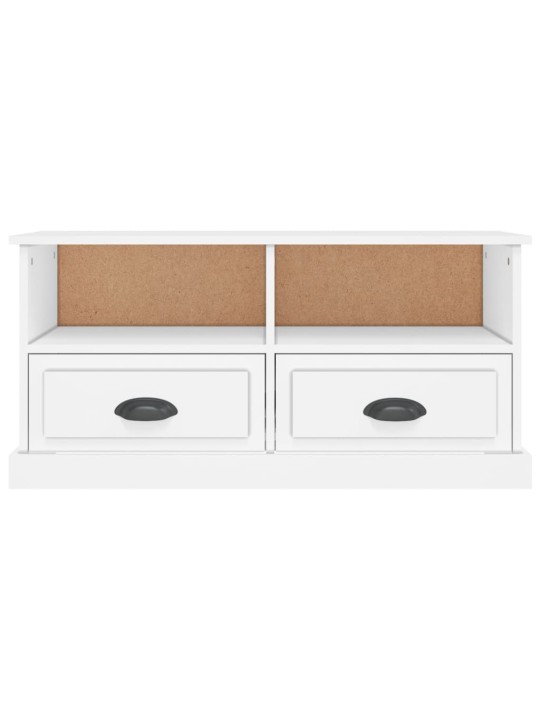 TV skříňka bílá 93 x 35,5 x 45 cm kompozitní dřevo