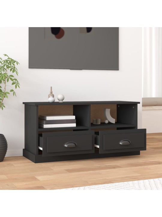 TV skříňka černá 93 x 35,5 x 45 cm kompozitní dřevo