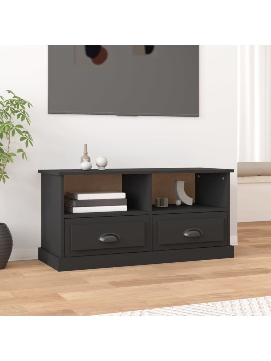TV skříňka černá 93 x 35,5 x 45 cm kompozitní dřevo