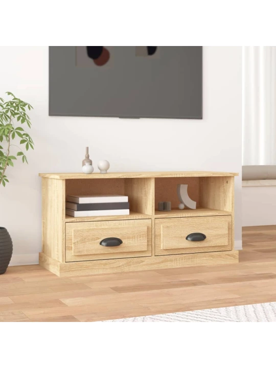TV skříňka dub sonoma 93 x 35,5 x 45 cm kompozitní dřevo