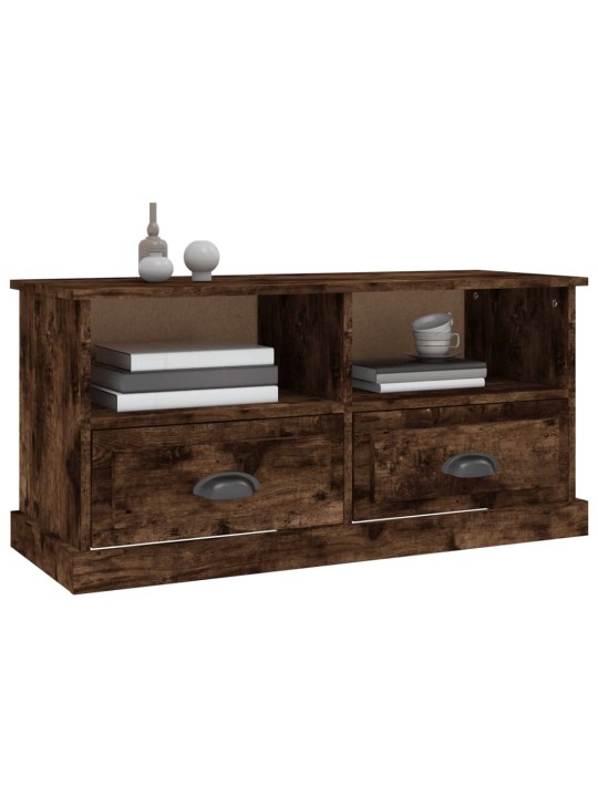TV skříňka kouřový dub 93 x 35,5 x 45 cm kompozitní dřevo