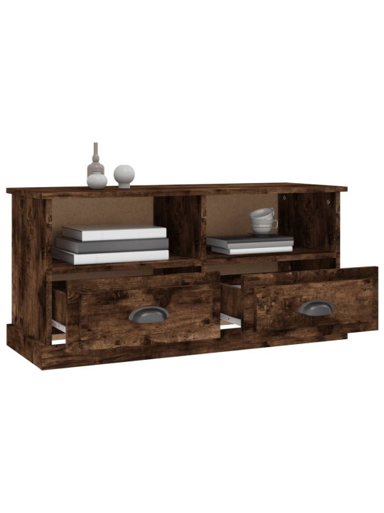 TV skříňka kouřový dub 93 x 35,5 x 45 cm kompozitní dřevo