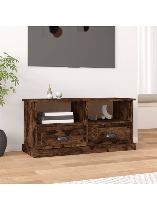 TV skříňka kouřový dub 93 x 35,5 x 45 cm kompozitní dřevo