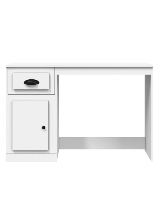 Psací stůl se zásuvkou bílý 115 x 50 x 75 cm kompozitní dřevo