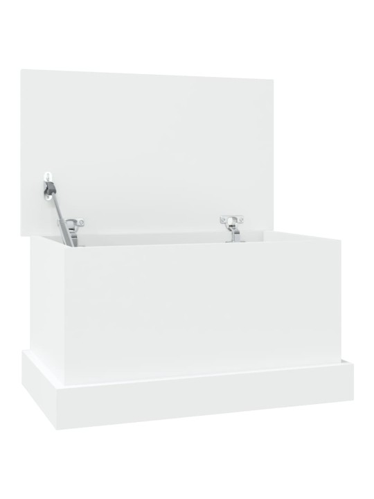 Úložný box bílý 50 x 30 x 28 cm kompozitní dřevo