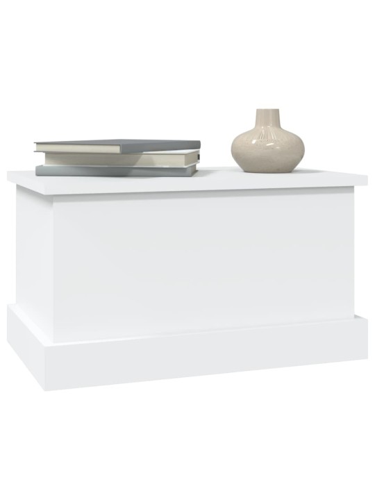 Úložný box bílý 50 x 30 x 28 cm kompozitní dřevo