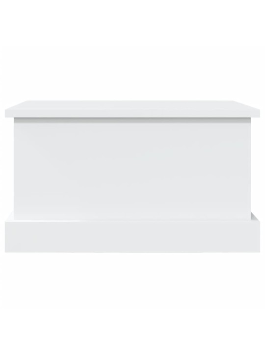 Úložný box bílý 50 x 30 x 28 cm kompozitní dřevo