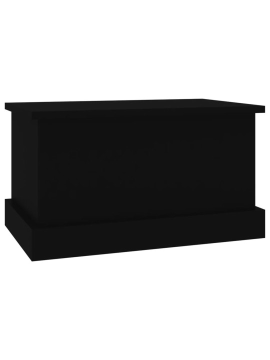Úložný box černý 50 x 30 x 28 cm kompozitní dřevo