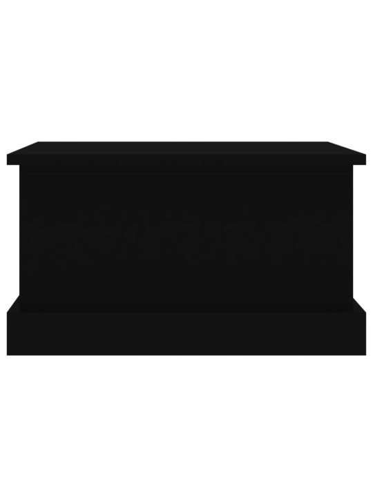 Úložný box černý 50 x 30 x 28 cm kompozitní dřevo