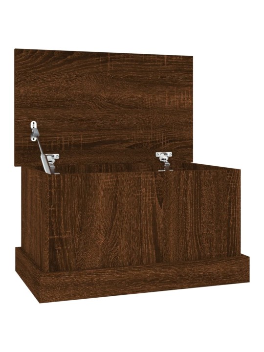 Úložný box hnědý dub 50 x 30 x 28 cm kompozitní dřevo