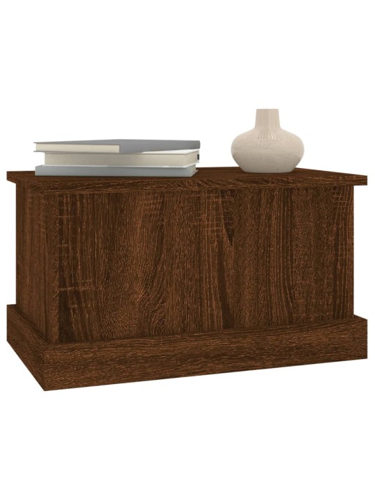 Úložný box hnědý dub 50 x 30 x 28 cm kompozitní dřevo