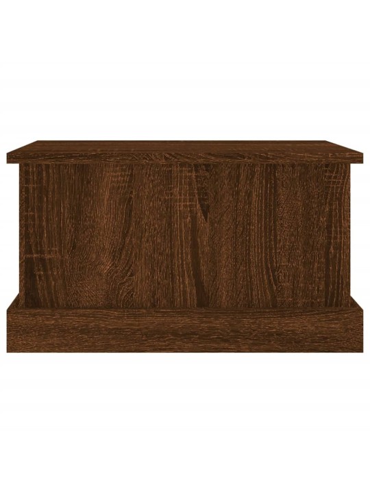Úložný box hnědý dub 50 x 30 x 28 cm kompozitní dřevo