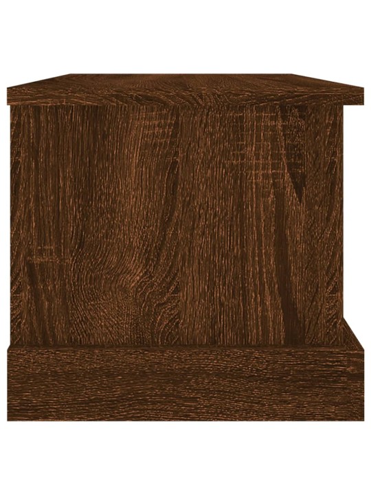 Úložný box hnědý dub 50 x 30 x 28 cm kompozitní dřevo