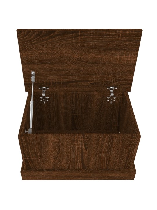 Úložný box hnědý dub 50 x 30 x 28 cm kompozitní dřevo