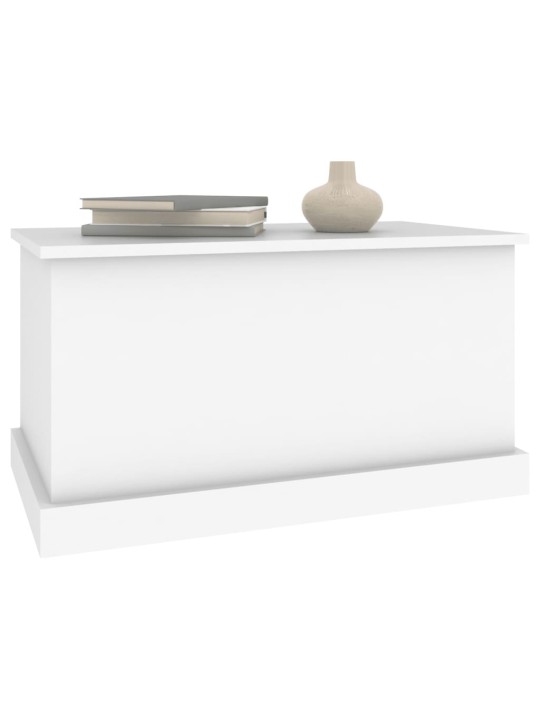Úložný box bílý 70 x 40 x 38 cm kompozitní dřevo