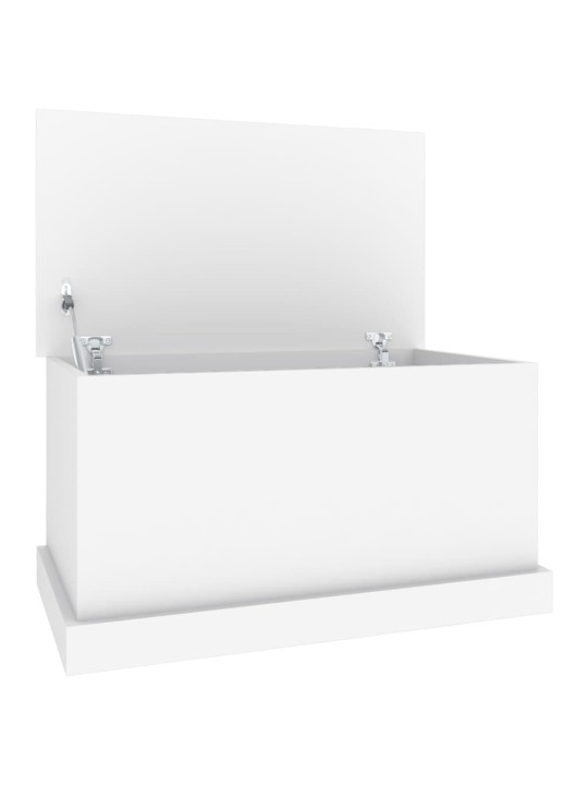 Úložný box bílý 70 x 40 x 38 cm kompozitní dřevo
