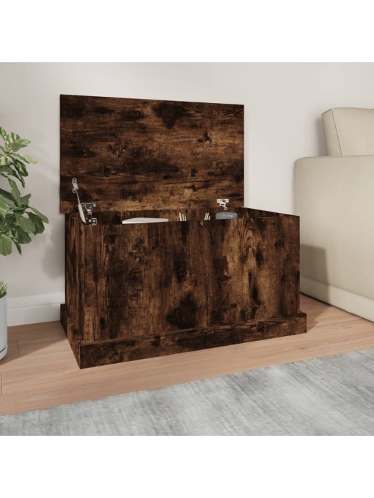 Úložný box kouřový dub 70 x 40 x 38 cm kompozitní dřevo