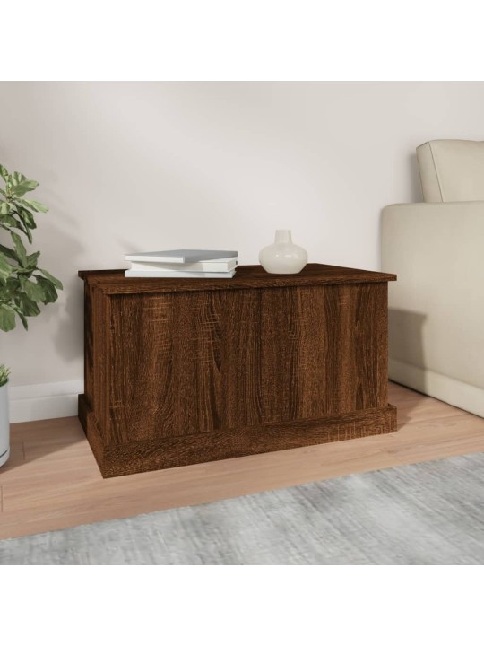 Úložný box hnědý dub 70 x 40 x 38 cm kompozitní dřevo