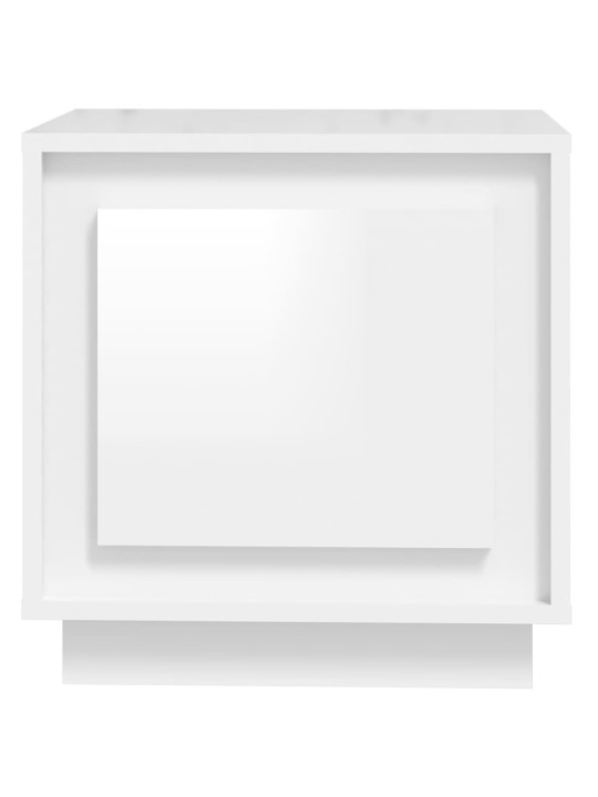 Noční stolky 2 ks lesklé bílé 44 x 35 x 45 cm kompozitní dřevo