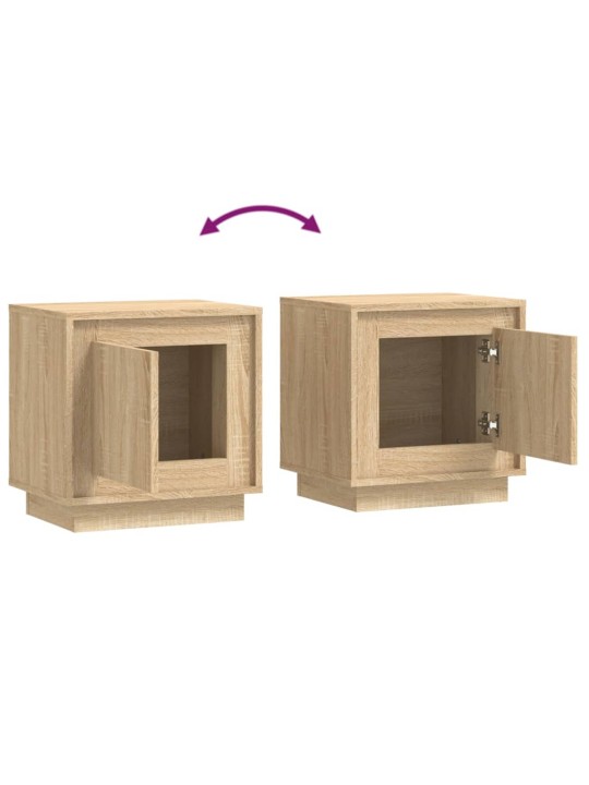 Noční stolky 2 ks dub sonoma 44 x 35 x 45 cm kompozitní dřevo
