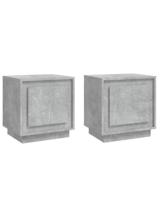 Noční stolky 2 ks betonově šedé 44x35x45 cm kompozitní dřevo